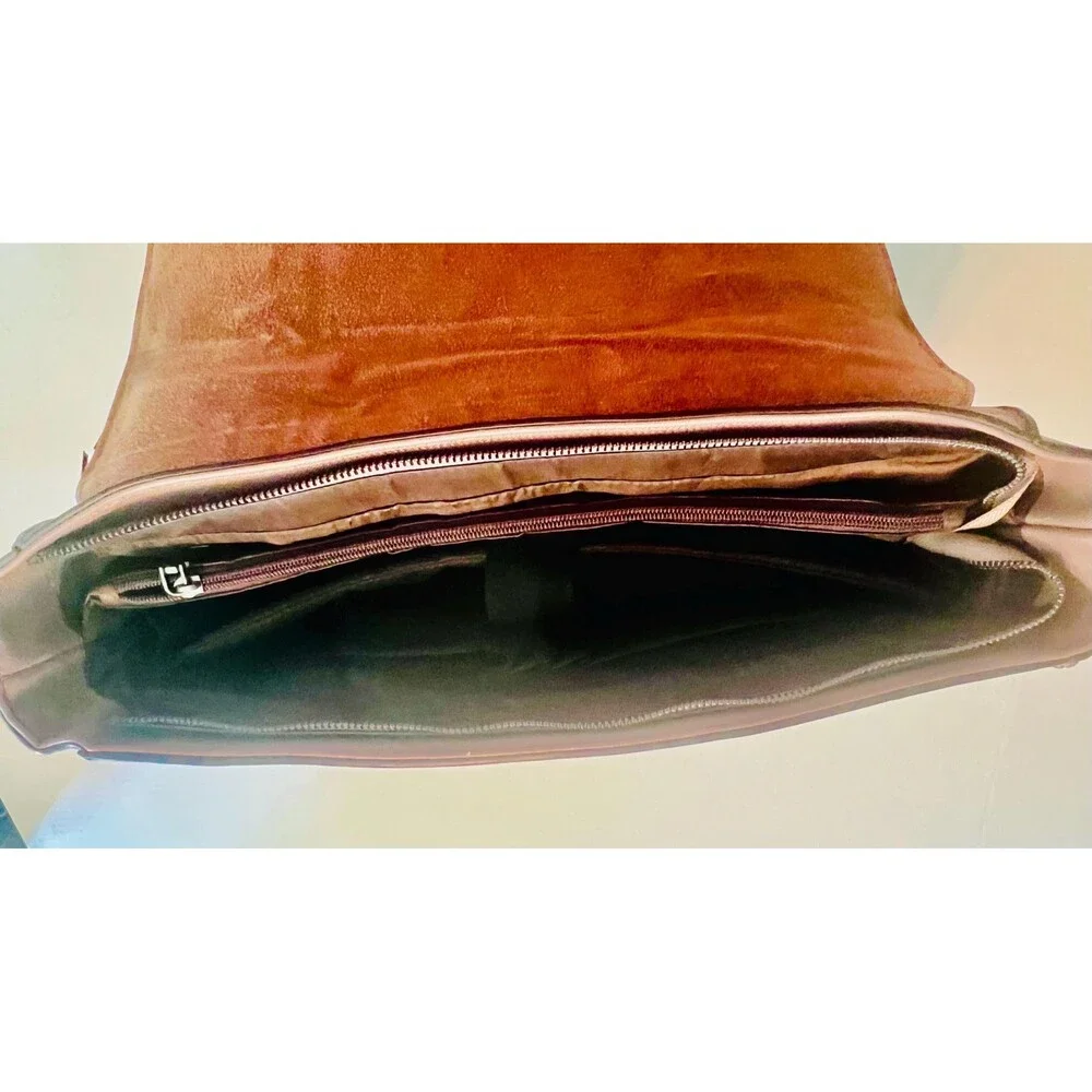 EaseGave Women 15.6 Inch Laptop Briefcase Saffiano Grained Eco-Leather